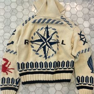 Ralph Lauren Nautical Motif Knit Sweater